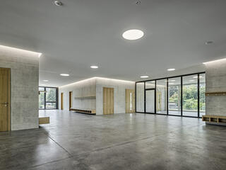 Foyer, first floor Foyer Schule Sonnenberg Thalwil, Fischer Architekten AG